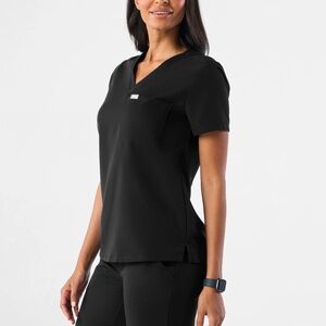 FIGS Catarina One-Pocket Scrub Top Black Size XL‎